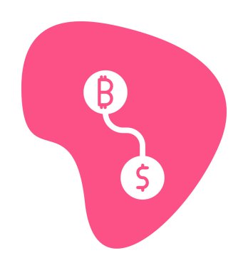 Bitcoin kripto döviz vektör çizimi 