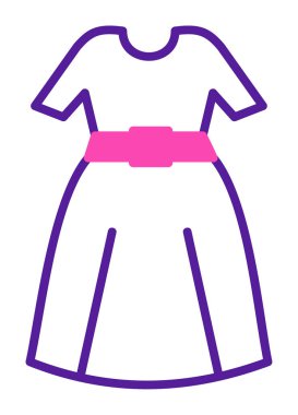 elbise web simgesi, vektör illüstrasyonu