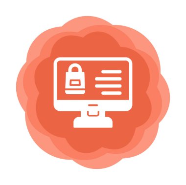 ekran simgesi, vektör illüstrasyonunu izle