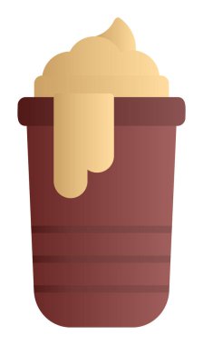 Sıcak çikolata, vektör illüstrasyon tasarımı 