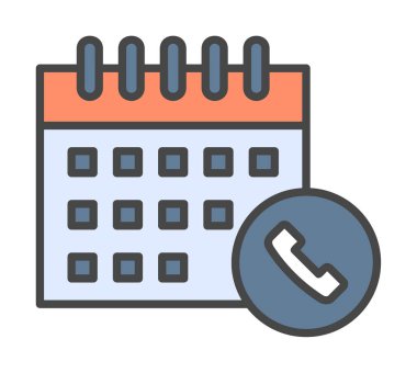 Takvim simgesi, vektör illüstrasyonu basit tasarım