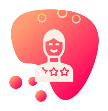 Müşteri memnuniyeti derecelendirme simgesi, vektör illüstrasyonu  