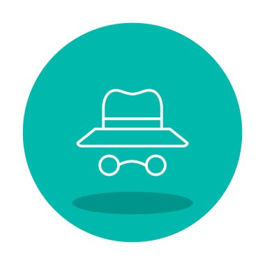 Basit Incognito simgesi, vektör illüstrasyonu