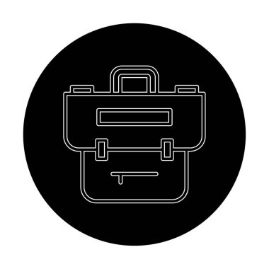 Portföy düz vektör simgesi