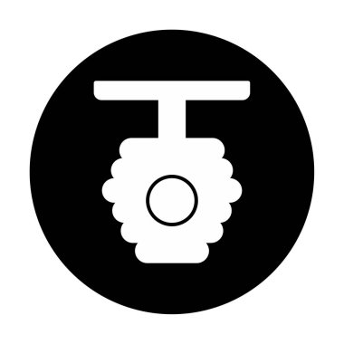 Arı kovanı simgesi vektör illüstrasyonu