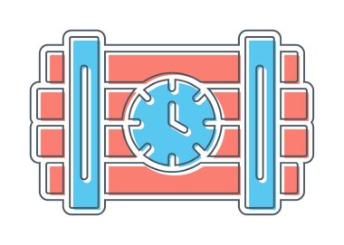 Zaman bombası ikonu vektör illüstrasyonu.