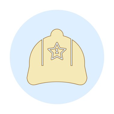 Bir numaralı simge ile kapağın vektör illüstrasyonu 