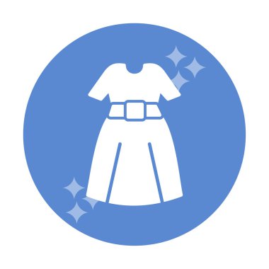 elbise web simgesi, vektör illüstrasyonu