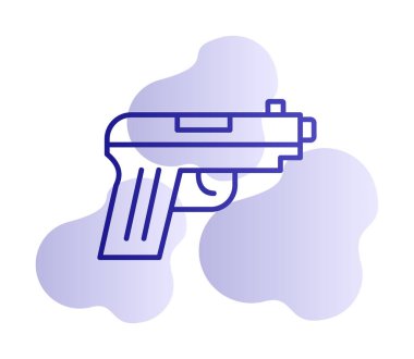 silah simgesi vektör illüstrasyonu
