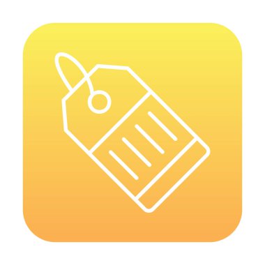 Fiyat Etiketi simgesi, vektör illüstrasyonu basit tasarım