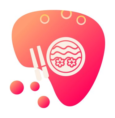 Ramen Web simgesi, vektör illüstrasyonu