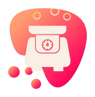 ölçekli düz simge, vektör illüstrasyonu