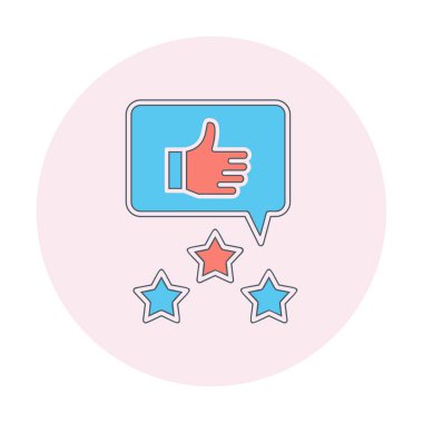 Simge vektör illüstrasyon tasarımını gözden geçir