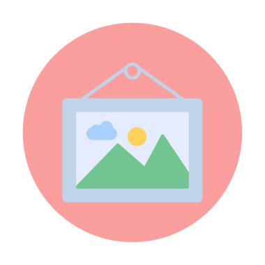 Doğa web simgesi, vektör illüstrasyonu 