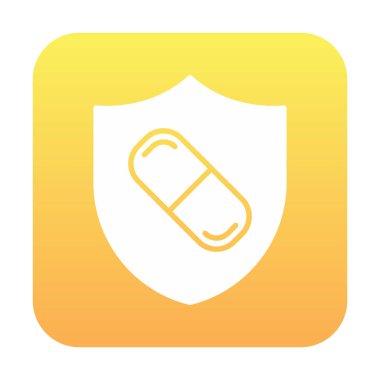 medical shield icon vector illustration 