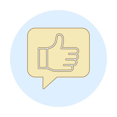 başparmak yukarı Web simgesi, vektör çizim                   