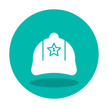 Bir numaralı simge ile kapağın vektör illüstrasyonu 