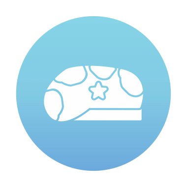 Askeri Şapka ikon vektör illüstrasyonu