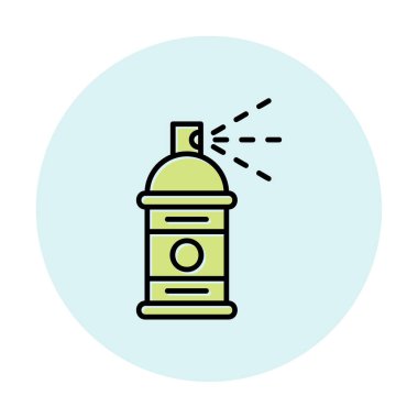 Boya spreyi ikon vektör illüstrasyon tasarımı