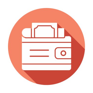 Cüzdan. simge vektör illüstrasyon tasarımı