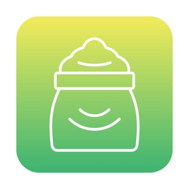 Şeker düzlüğü simgesi, vektör illüstrasyonu  