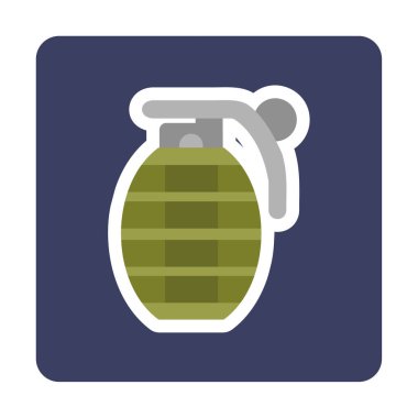 El bombası simgesi, vektör illüstrasyonu