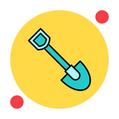 Web simge vektör çizim kürek 