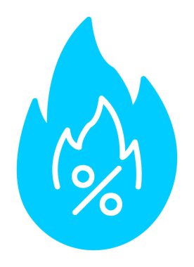 Hot Sale ikon vektör illüstrasyon tasarımı ile basit düz ateş