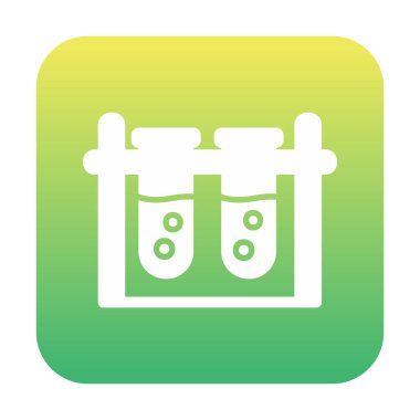 test tüpleri vektör düz renk simgesi 