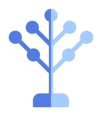 Basit filogenetik simge, vektör illüstrasyonu