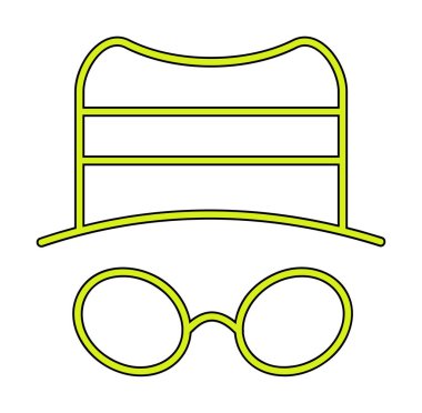 Basit casus yazılım simgesi, vektör illüstrasyonu