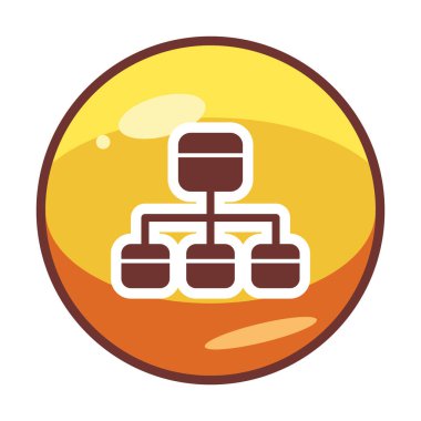 Modern Akış Çizelgesi simgesinin vektör çizimi                            