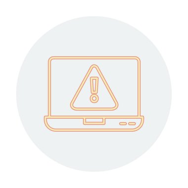 Hata vektör çizimi, Konsept ve grafik tasarım için Adware vektör çizgisi simgesi. 