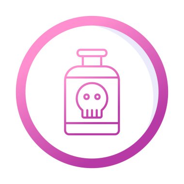 Basit Toksin simgesi, vektör illüstrasyonu