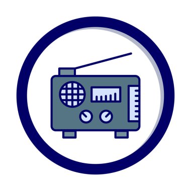 radyo ikonu. özet çizim vektör tasarımı