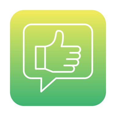 başparmak yukarı Web simgesi, vektör çizim                   