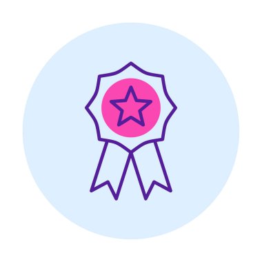  Ödül satırı simgesi tasarımı illüstrasyonu  