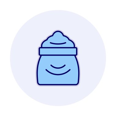 Şeker düzlüğü simgesi, vektör illüstrasyonu  