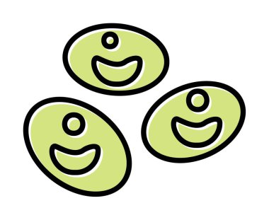 Kan hücreleri düz çizgi simgesi