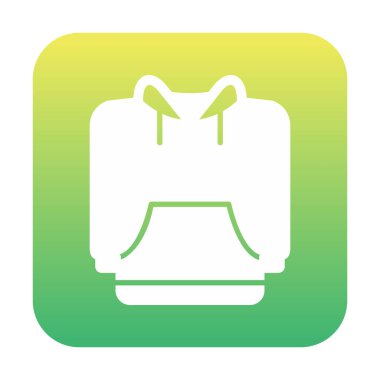 Basit kapüşonlu simge, vektör çizimi