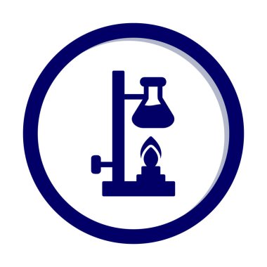 Basit Kimyasal Deney simgesi, vektör çizimi