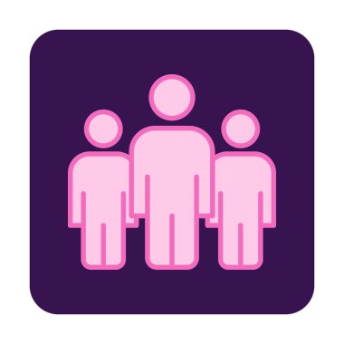 grup insan düz biçim vektör çizimi 