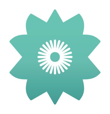 Sakura çiçek simgesi, vektör illüstrasyonu 