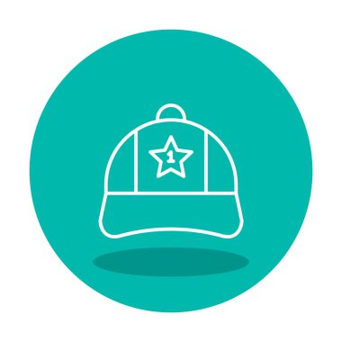 Bir numaralı simge ile kapağın vektör illüstrasyonu 