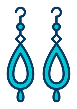 Küpe vektör illüstrasyon tasarımı                   