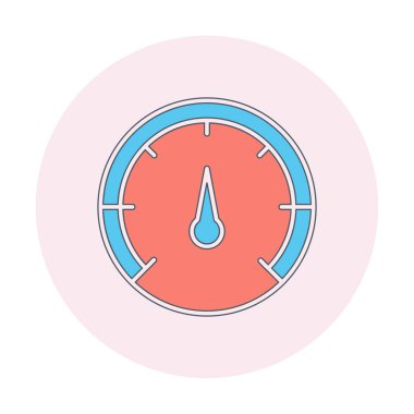 Hız göstergesi. Web simgesi basit tasarım 