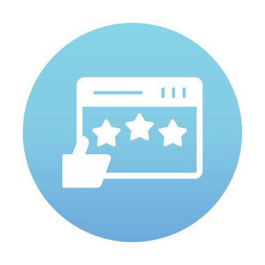 Simge vektör illüstrasyon tasarımını gözden geçir