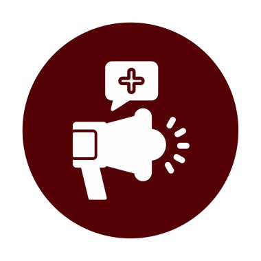 Basit Pazarlama Kampanyası simgesi, vektör illüstrasyonu