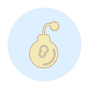 Bomba simgesi vektör illüstrasyonu