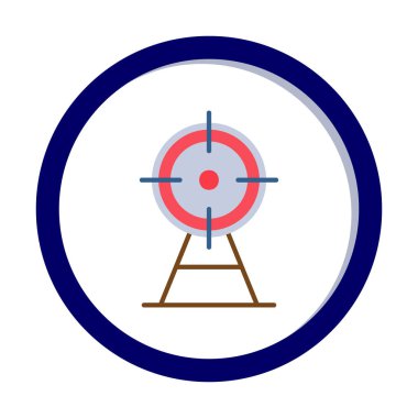 hedef simge, vektör illüstrasyonu basit tasarım